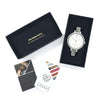 Amalfi Petite Vegan Leather Silver/White/Grey Watch Hurtig Lane Vegan Watches