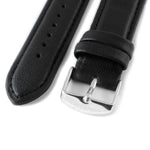 Black and Silver Vegan Leather Strap watch strap Hurtig Lane Vegan Watches