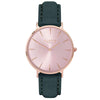 Hymnal Vegan Suede Watch All Rose Gold & Camel Brown - Hurtig Lane - sustainable- vegan-ethical- cruelty free