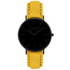 Hymnal Vegan Suede Watch All Black & Forest Green - Hurtig Lane - sustainable- vegan-ethical- cruelty free