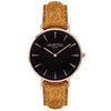 Hymnal Vegan Suede Watch Rose Gold, Black & Coral - Hurtig Lane - sustainable- vegan-ethical- cruelty free