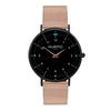 Moderno Stainless Steel Watch All Black & Silver - Hurtig Lane - sustainable- vegan-ethical- cruelty free