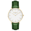 vegan watch gold and green