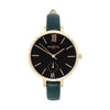Amalfi Petite Vegan Leather Watch Gold, Black & Grey Watch Hurtig Lane Vegan Watches
