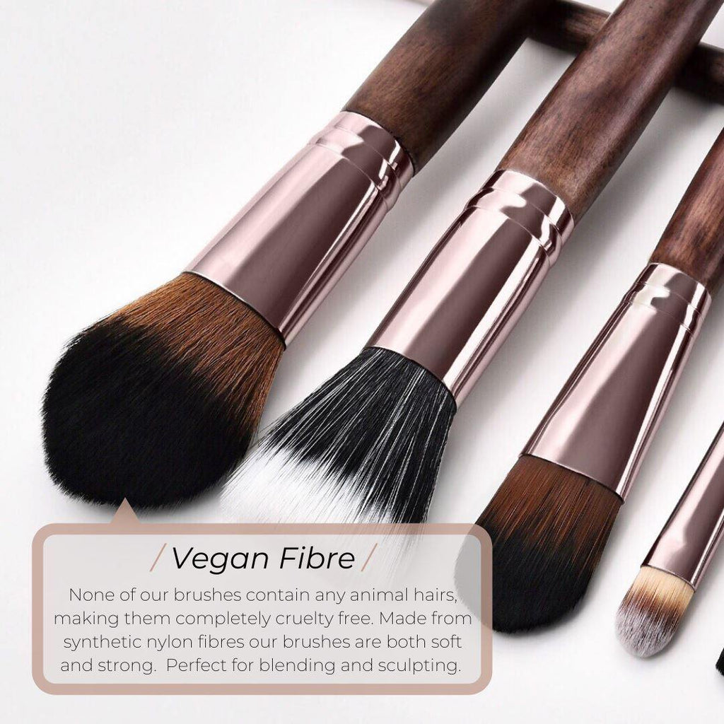 Veganes 3-teiliges Make-up-Pinsel-Set für Augen und Augenbrauen - Nach –  Hurtig Lane